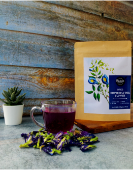 FLAVOURS AVENUE - Dried Butterfly Pea Flower, 50gms (All Natural, Farm-fresh, Premium Quality Herb, Ideal for Tea Infusions)
