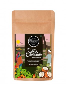 FLAVOURS AVENUE - Hot Chocolate with Coconut - Vegan (Makes a Rich, Bold and Creamy Hot chocolate Beverage, Sweetened with Jaggery and Delightfully Indulgent - 250gms / 8.8oz 