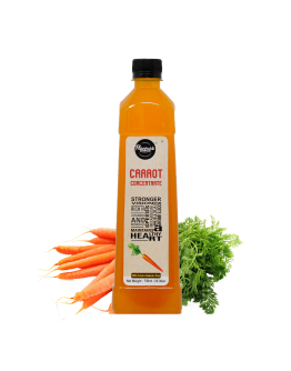 FLAVOURS AVENUE - Carrot Concentrate - 100% Real Ingredients - Makes 10-15 Drinks, Concentrate for Milkshakes, Cocktails, Mocktails, Mojitos - 750ml / 25.36oz