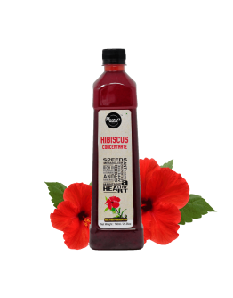  FLAVOURS AVENUE - Hibiscus Concentrate - 100% Real Ingredients, Makes 10-15 Drinks, Concentrate for Iced-teas , Hot-teas, Cocktails, Mocktails - 750ml / 25.36oz
