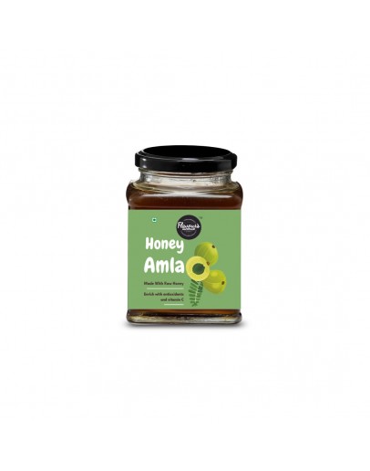 FLAVOURS AVENUE - Honey Amla - Indian Gooseberry Soaked in honey ( 100% Natural | Sun Cooked | Nature’s Coolant | Made from Raw Wild Honey) - 300gms / 10.5oz 