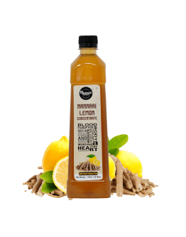 FLAVOURS AVENUE - Nannari Lemon Juice Concentrate - 100% Real Ingredients - Makes 10-15 Drinks, Concentrate for Cocktails, Mocktails, Mojitos - 750ml / 25.36oz 