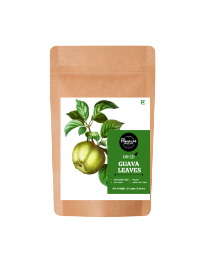 FLAVOURS AVENUE - Dried Guava Leaves (All Natural, Farm-fresh, Premium Quality Herb, Ideal for Tea Infusions) - 50gms / 1.76oz