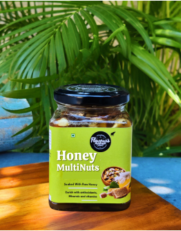 FLAVOURS AVENUE - Honey Multinuts (100% Natural | Sun Cooked | Rich in Vitamins, Minerals | Made from Raw Wild Honey) - 300gms / 10.5oz
