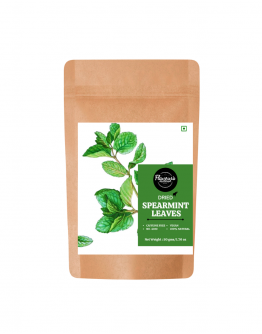 FLAVOURS AVENUE - Dried Spearmint leaves (All Natural, Farm-fresh, Premium Quality Herb, Ideal for Tea Infusions) - 50gms / 1.76oz