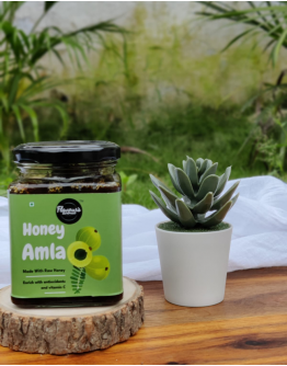 FLAVOURS AVENUE - Honey Amla - Indian Gooseberry Soaked in honey ( 100% Natural | Sun Cooked | Nature’s Coolant | Made from Raw Wild Honey) - 300gms / 10.5oz 